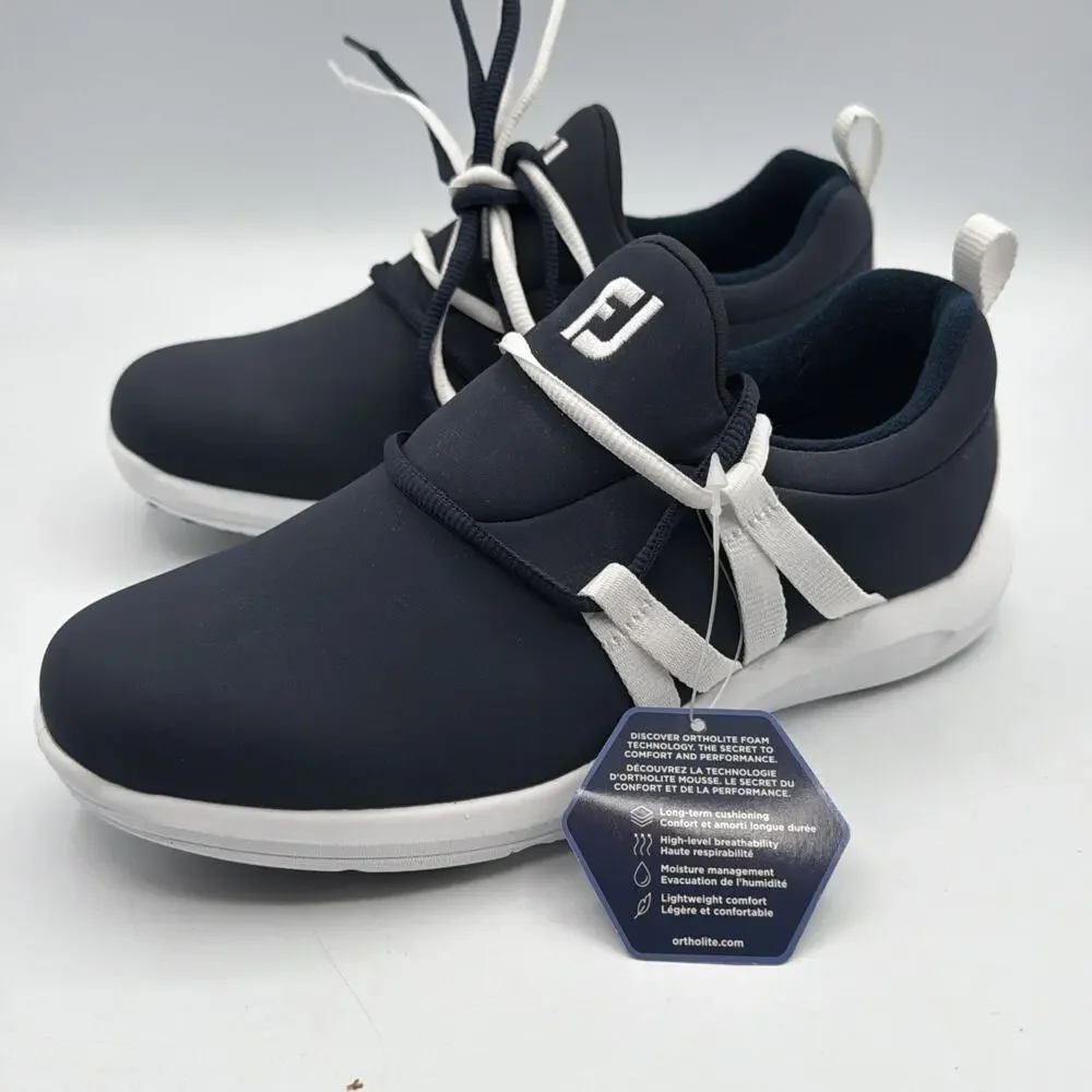 FootJoy Women's Leisure Spikeless Blue White Golf Shoes Sz 7